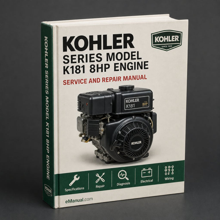 KOHLER K Series Model K181 8HP Engine Workshop Manual PDF