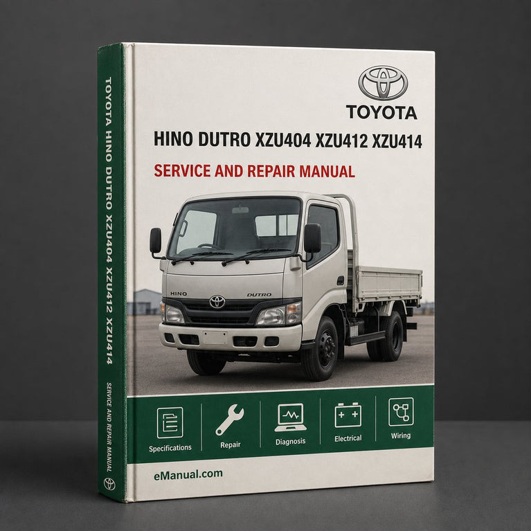 HINO DUTRO XZU404 XZU412 XZU414 XZU422 Workshop Manual PDF