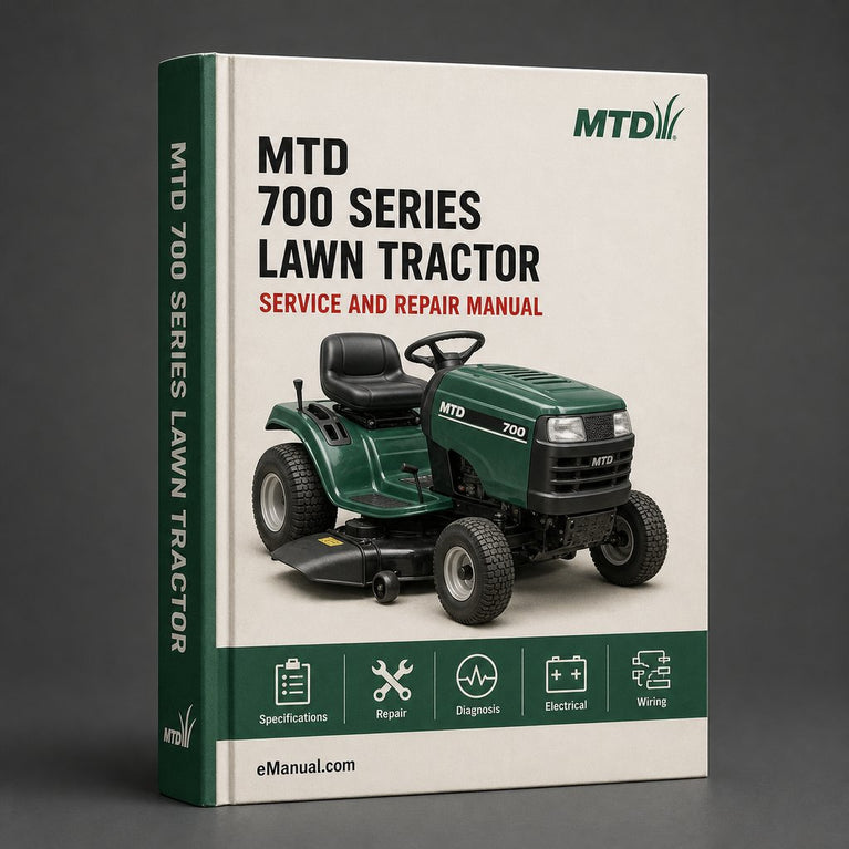MTD 700 Series Lawn Tractor Workshop Service Repair Manual PDF