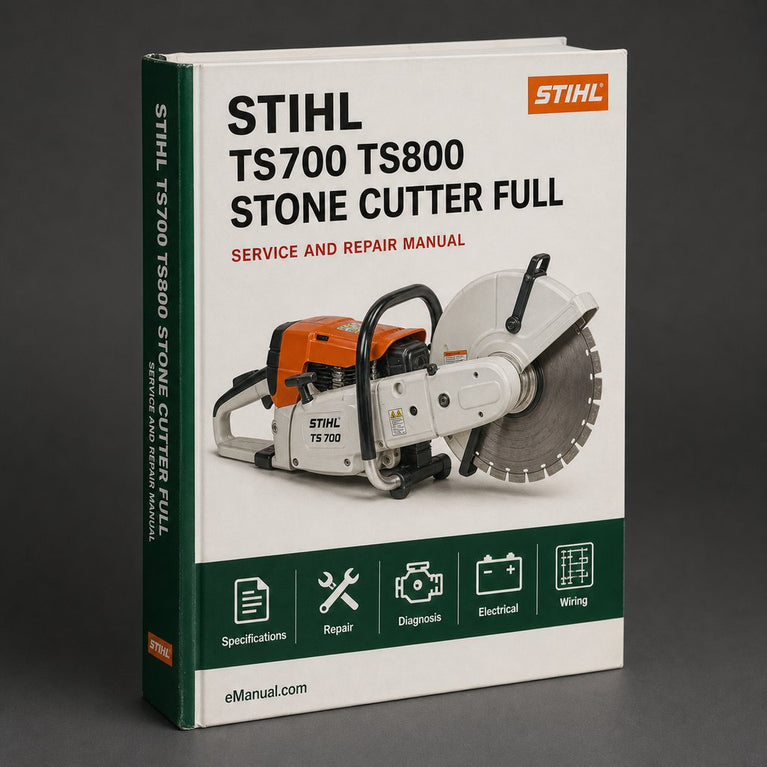 Stihl TS700 TS800 Stone Cutter Full Service & Repair Manual PDF