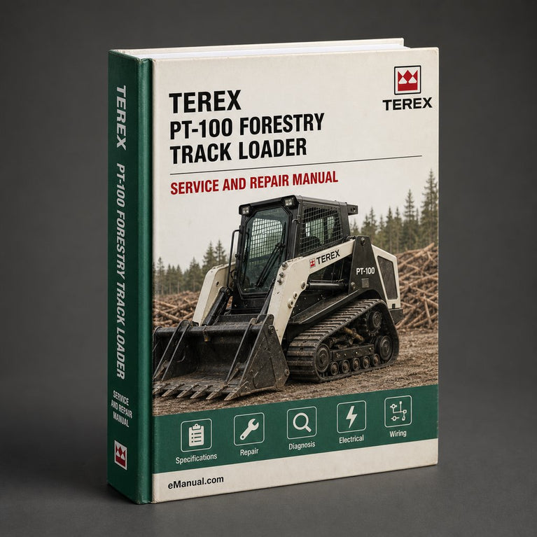 Terex PT-100 Forestry Track Loader Repair Service Manual PDF