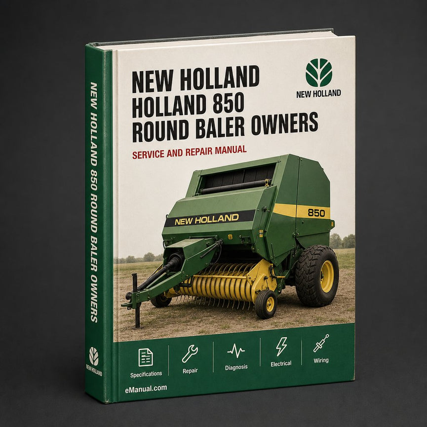 New Holland 850 Round Baler Owners Operators Manual PDF