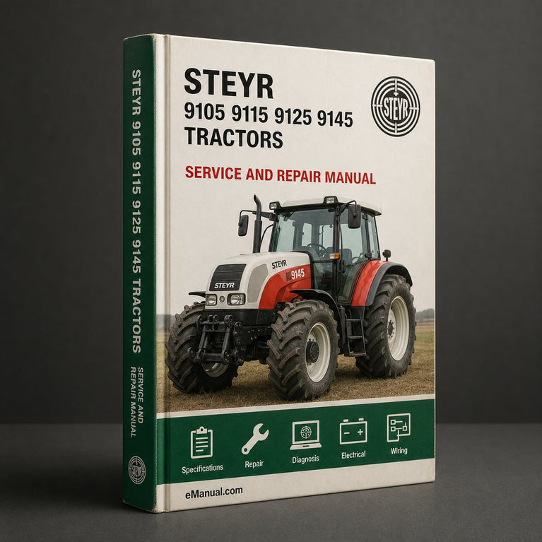 Steyr 9105 9115 9125 9145 TRACTORS Service Manual PDF