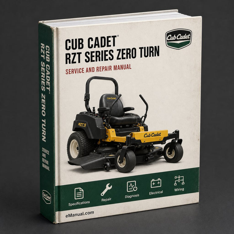 Cub Cadet RZT Series Zero Turn Service Repair Manual PDF