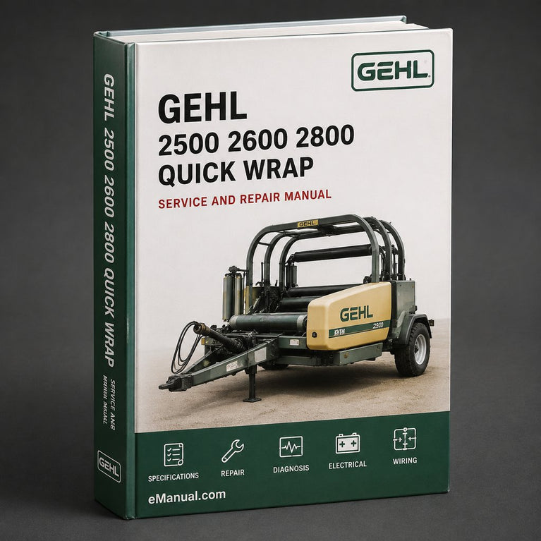 Gehl 2500 2600 & 2800 Quick Wrap Parts Manual PDF