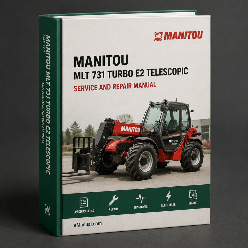 Manitou MLT 731 Turbo B E2 Telescopic Loader Complete Workshop Service Repair Manual PDF