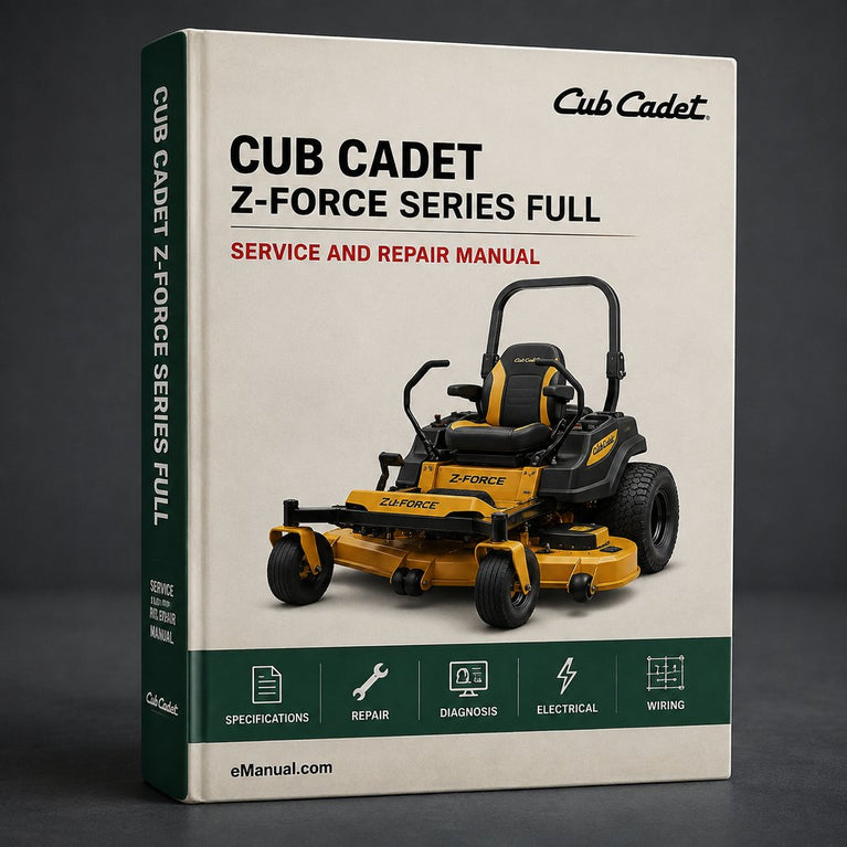 Cub Cadet Z-Force Series Full Service Repair Manual PDF