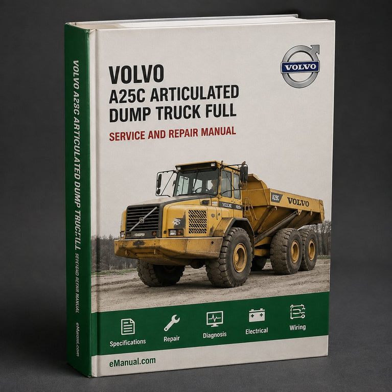 Volvo A25C Articulated Dump Truck Full Service & Repair Manual PDF