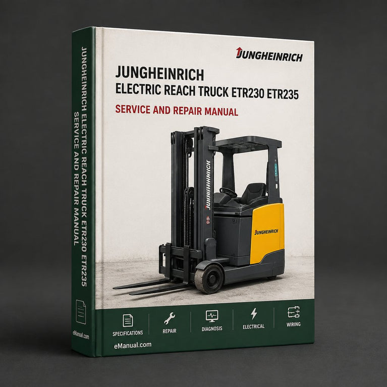 Jungheinrich Electric Reach Truck ETR230 ETR235 ETR335D ETR340 ETR345 Workshop Service Manual PDF