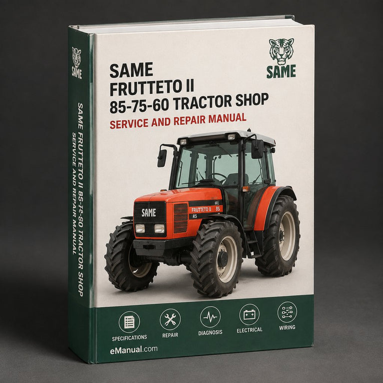Same Frutteto II 85-75-60 Tractor Service Repair Shop Manual PDF