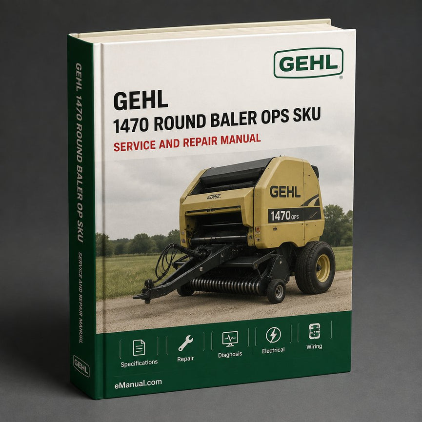 Gehl 1470 Round Baler Ops & Parts Manual (sku 315) PDF