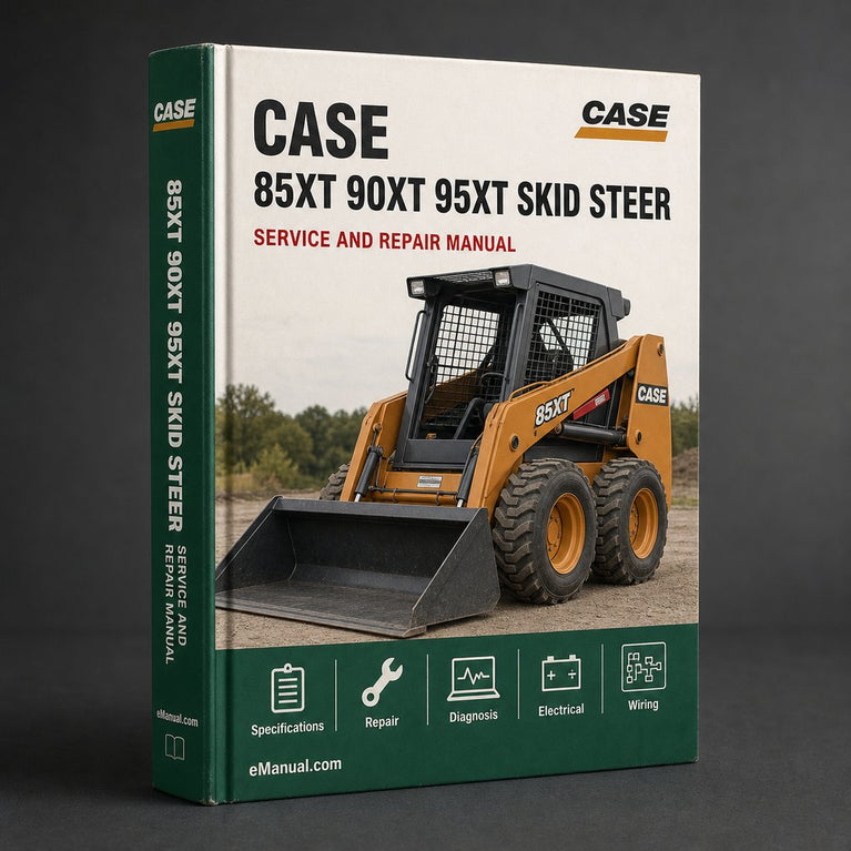 Case 85XT 90XT 95XT Skid Steer Service Repair Workshop Manual PDF