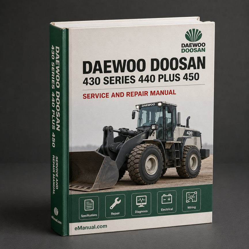 Daewoo Doosan 430 Series 440 Plus 450 Series 460 Series Skid Steer Loaders Service Repair Workshop Manual PDF