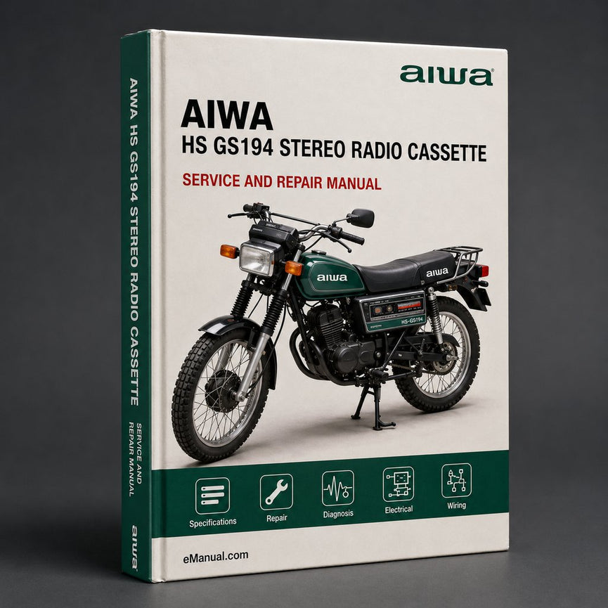 Aiwa HS GS194 Stereo Radio Cassette Player Parts Catalog PDF