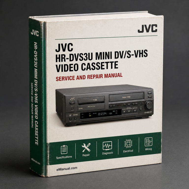 JVC HR-DVS3U Mini Dv/s-vhs Video Cassette REC Service Repair Workshop Manual PDF