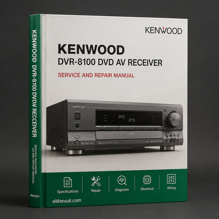 Kenwood DVR-8100 DVD AV Receiver Service Repair Workshop Manual PDF