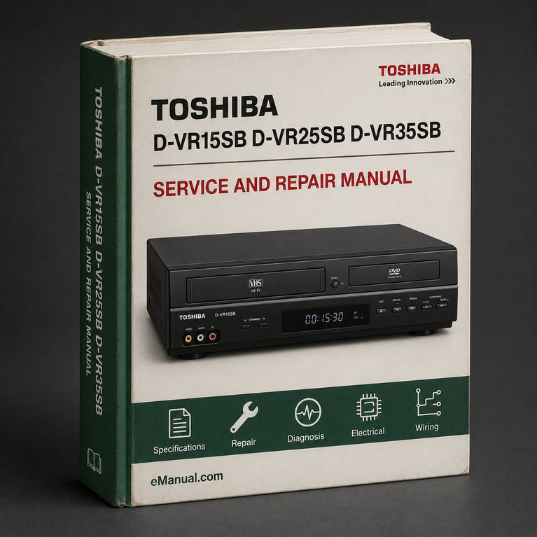 Toshiba D-vr15sb D-vr25sb D-vr35sb Service Repair Workshop Manual PDF