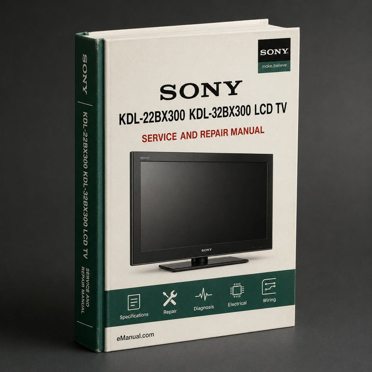 Sony Kdl-22bx300 Kdl-32bx300 LCD TV Service Repair Workshop Manual PDF