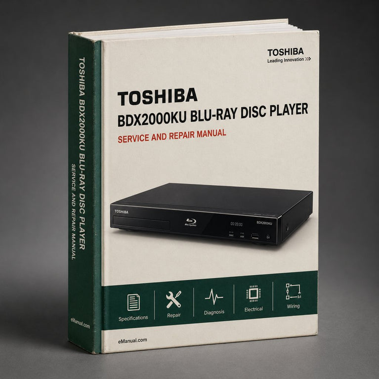 Toshiba BDX2000KU BLU-RAY Disc Player Service Repair Workshop Manual PDF