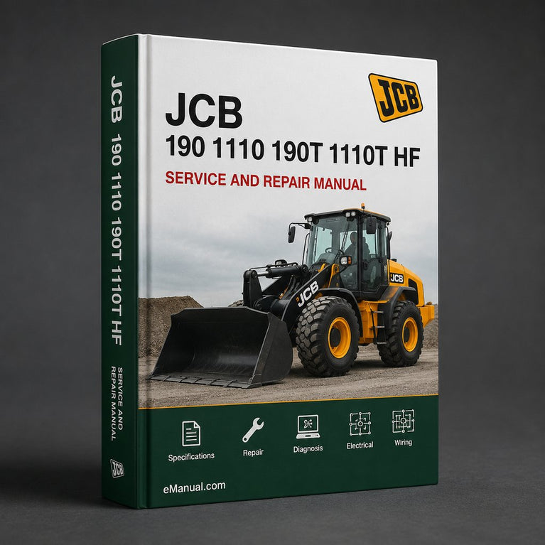 JCB 190 1110 190T 1110T HF Robot Skid Steer Service Repair Workshop Manual PDF