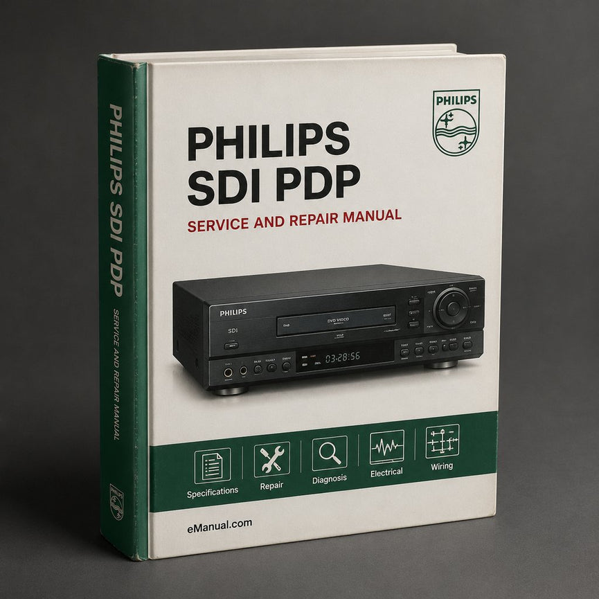 Philips SDI PDP Service Repair Workshop Manual PDF