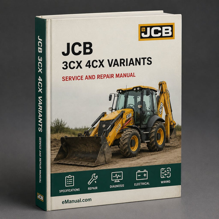 JCB 3CX 4CX Variants Service Repair Workshop Manual PDF