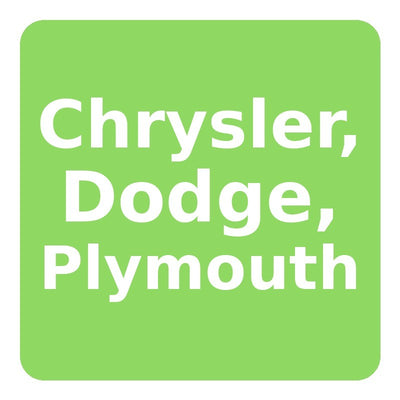 Chrysler, Dodge, Plymouth