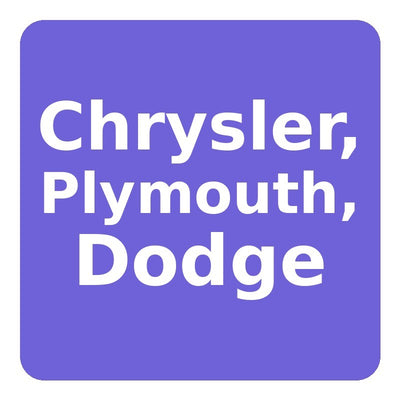Chrysler, Plymouth, Dodge