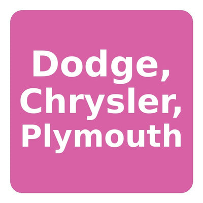 Dodge, Chrysler, Plymouth