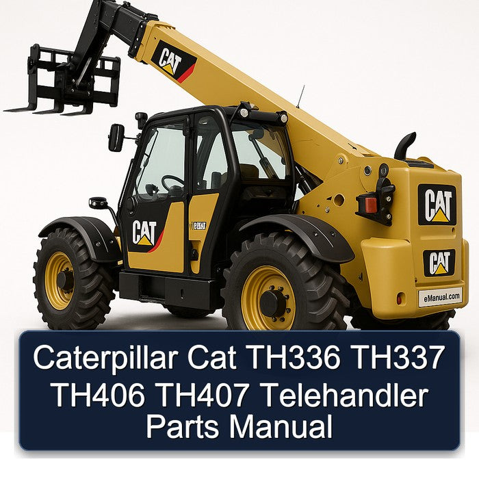 Caterpillar CAT TH336 TH337 TH406 TH407 Telehandler Parts Catalog PDF