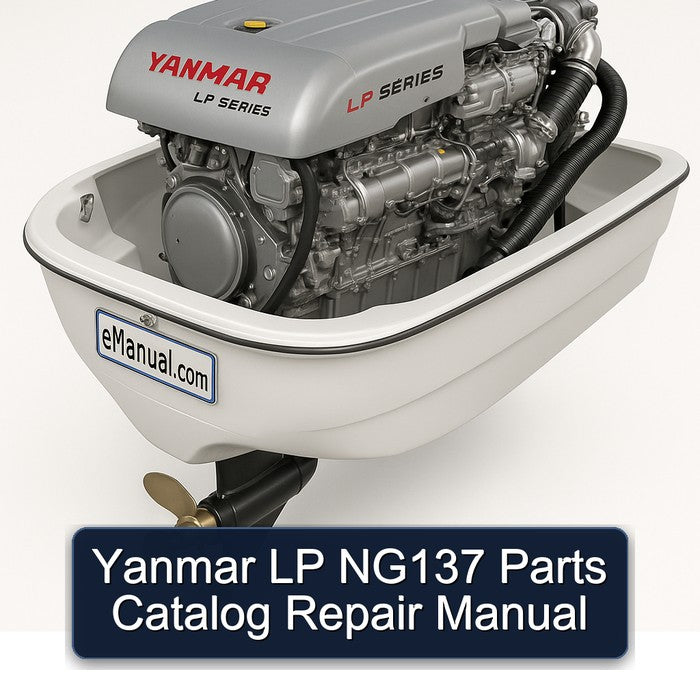Yanmar LP NG137 Parts Catalog Repair Manual