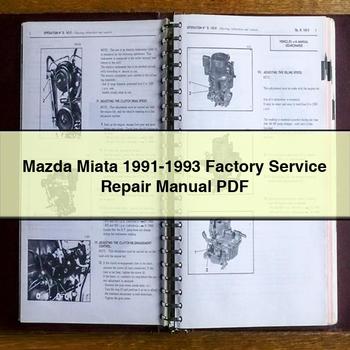 Manual de reparación y servicio de fábrica del Mazda Miata 1991-1993