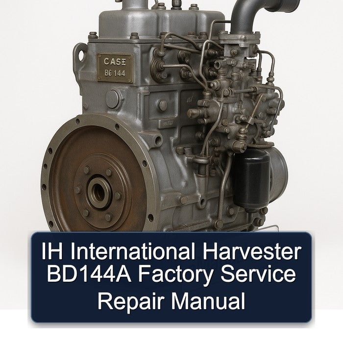 IH International Harvester BD144A Factory Service Repair Manual