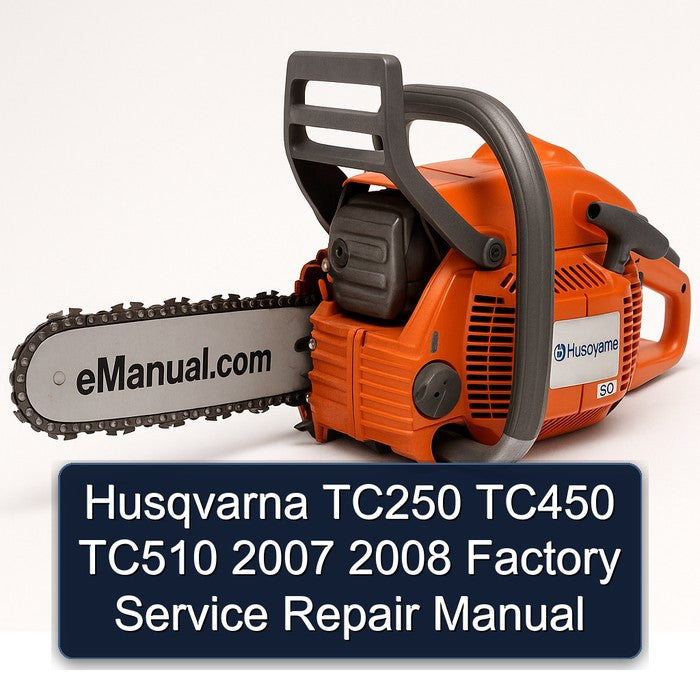 Husqvarna TC250 TC450 TC510 2007 2008 Factory Service Repair Manual