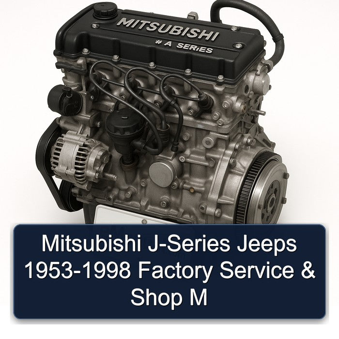 1953-1998 Mitsubishi 4 A Series J-series Jeeps - Shop M Service Repair Workshop Manual PDF