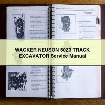 WACKER NEUSON 50Z3 TRACK Excavator Service Repair Manual