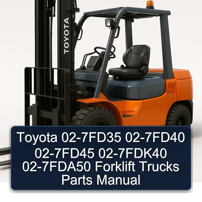 Toyota 02-7FD35 02-7FD40 02-7FD45 02-7FDK40 02-7FDA50 Forklift Parts Manual