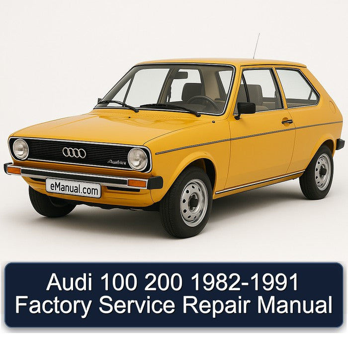 Audi 100 200 1982-1991 Factory Service Repair Manual