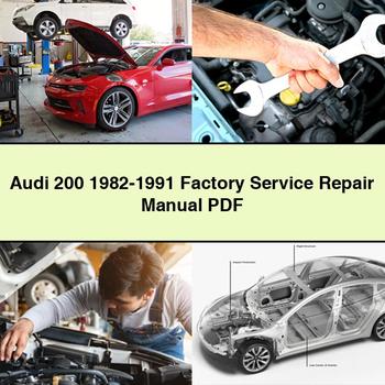 Manual de reparación y servicio de fábrica del Audi 200 1982-1991