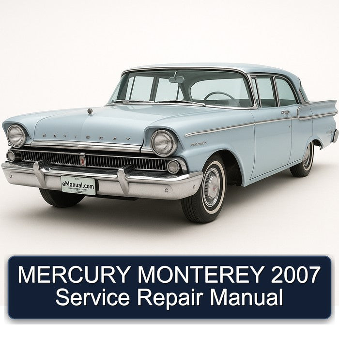 MERCURY MONTEREY 2007 Service Repair Manual