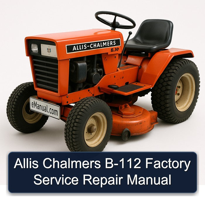 Allis Chalmers B-112 Factory Service Repair Manual