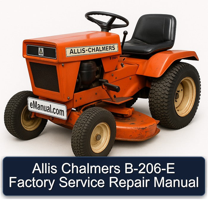 Allis Chalmers B-206-E Factory Service Repair Manual