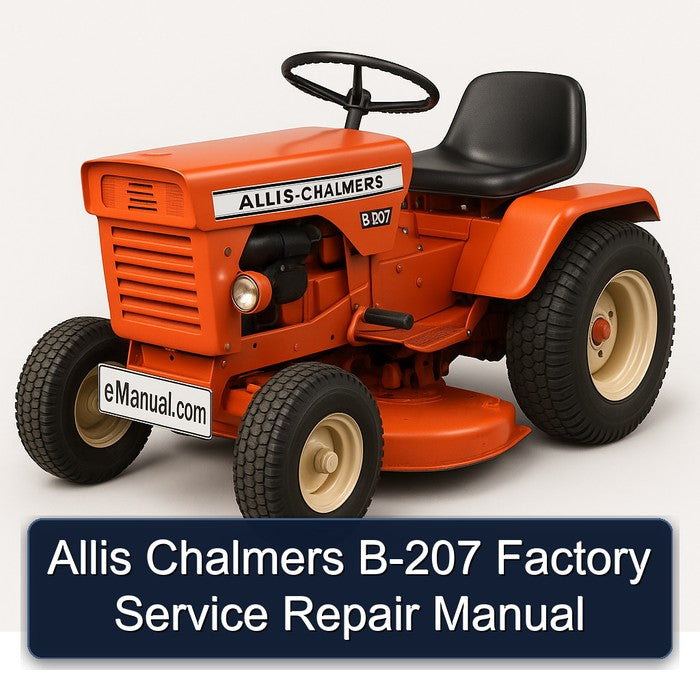 Allis Chalmers B-207 Service Repair Workshop Manual PDF