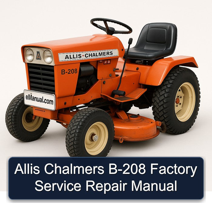 Allis Chalmers B-208 Service Repair Workshop Manual PDF