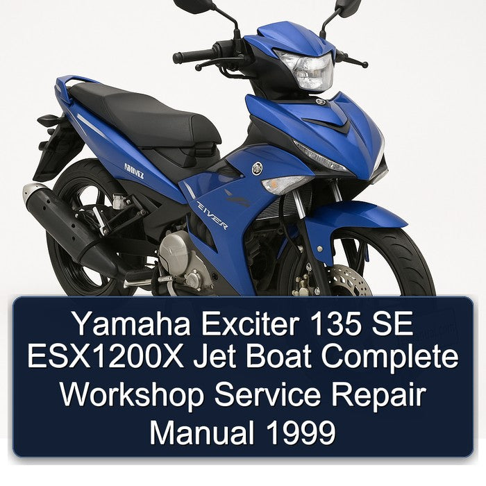 1999 Yamaha Exciter 135 SE ESX1200X Jet Boat Service Repair Workshop Manual PDF