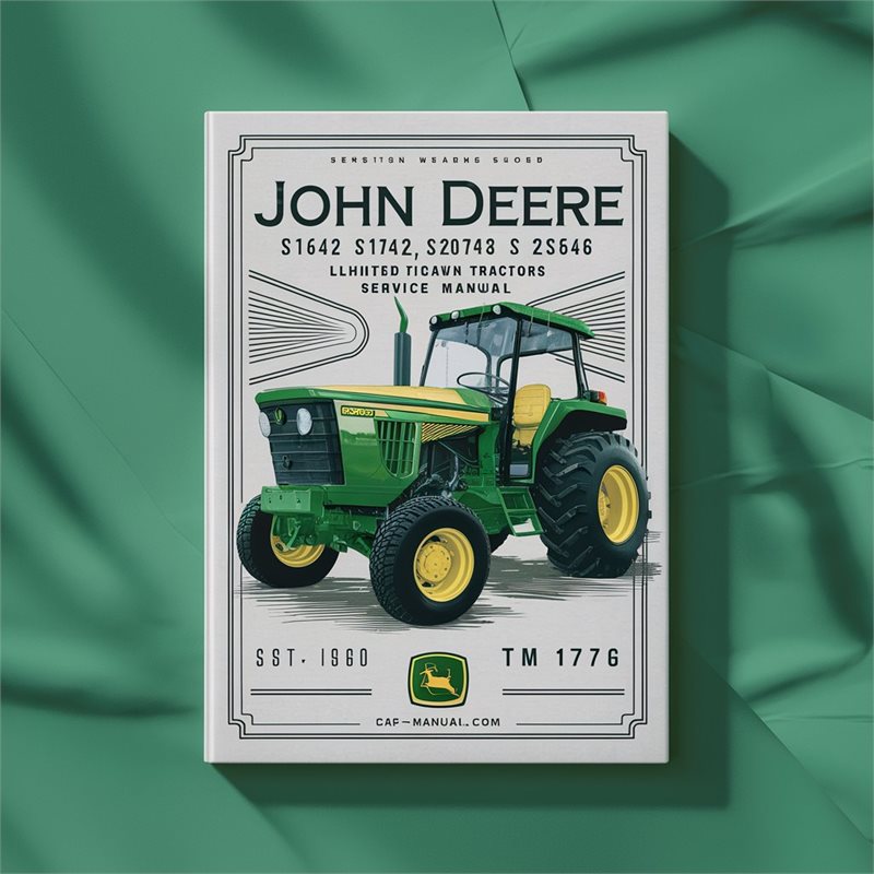 John Deere S1642 S1742 S2046 S2546 Limited Edition Scotts Lawn Tractors Service Technical Manual(TM1776) PDF