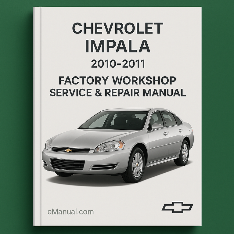 Chevrolet Impala 2010-2011 Werkswerkstatt-Service-Reparaturhandbuch