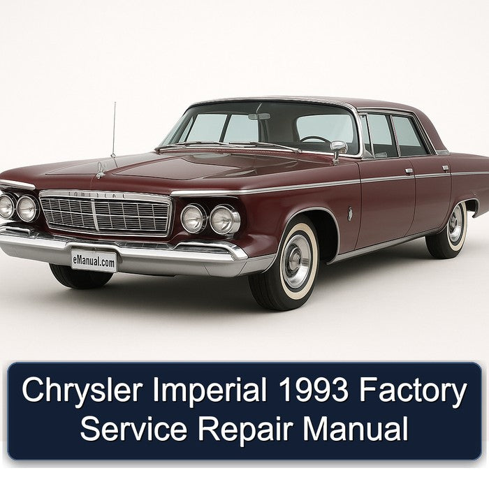 Chrysler Imperial 1993 Factory Service Repair Manual