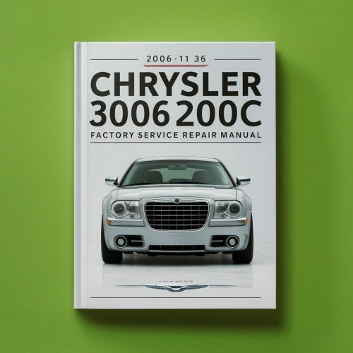 Manual de reparación y servicio de fábrica del Chrysler 300 300C 2006-2010