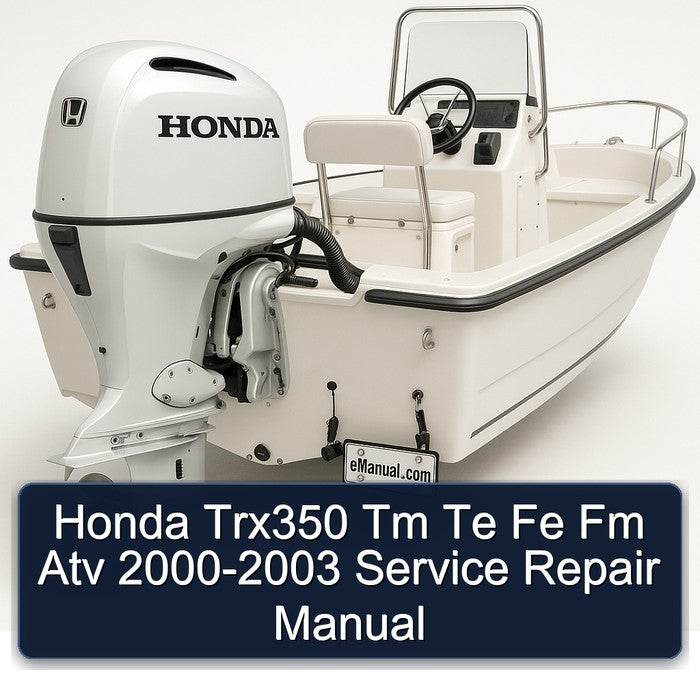 Honda Trx350 Tm Te Fe Fm Atv 2000-2003 Service Repair Manual